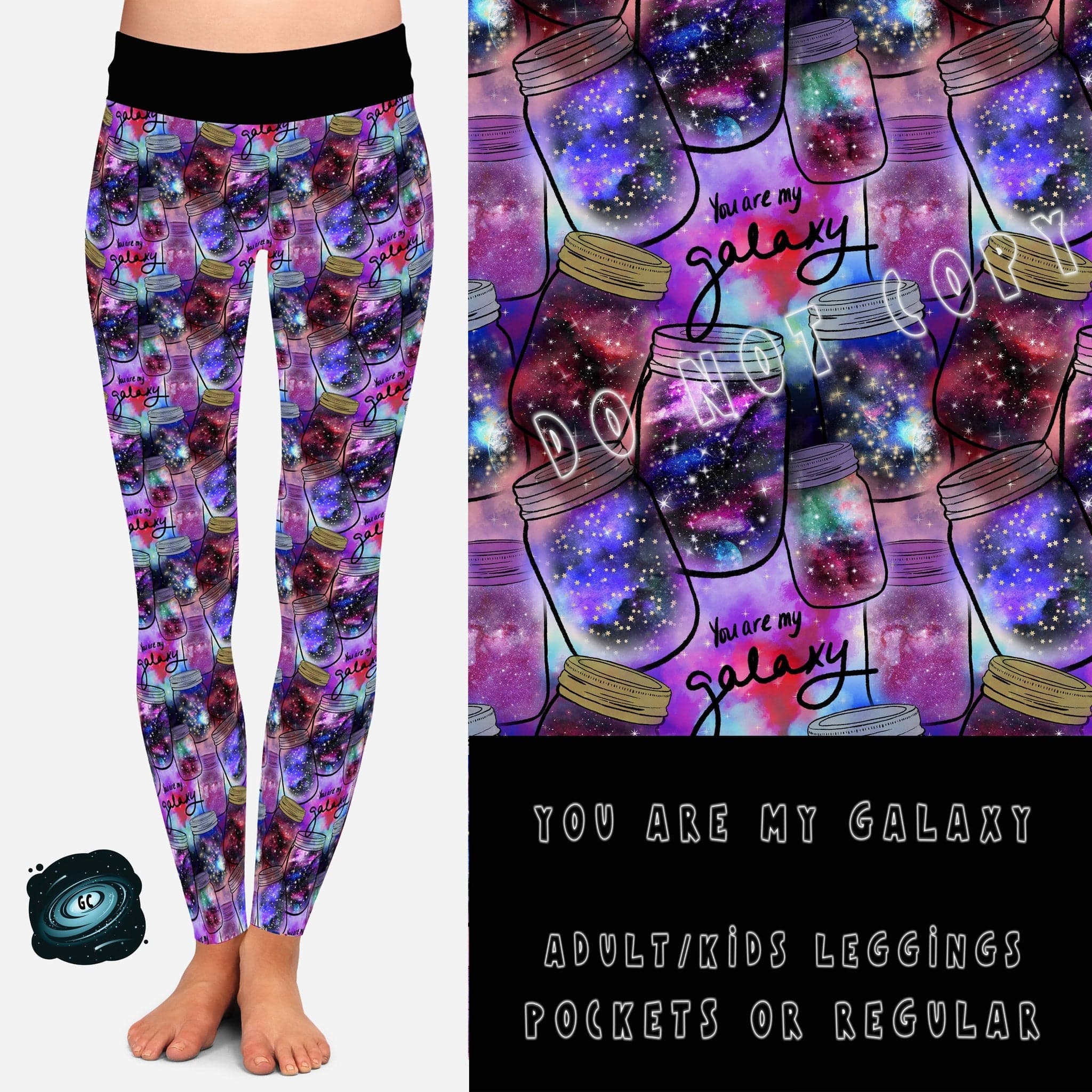 BATCH 65- YOU ARE MY GALAXY LEGGINGS/CAPRI/JOGGERS-Stay Foxy Boutique, Florissant, Missouri
