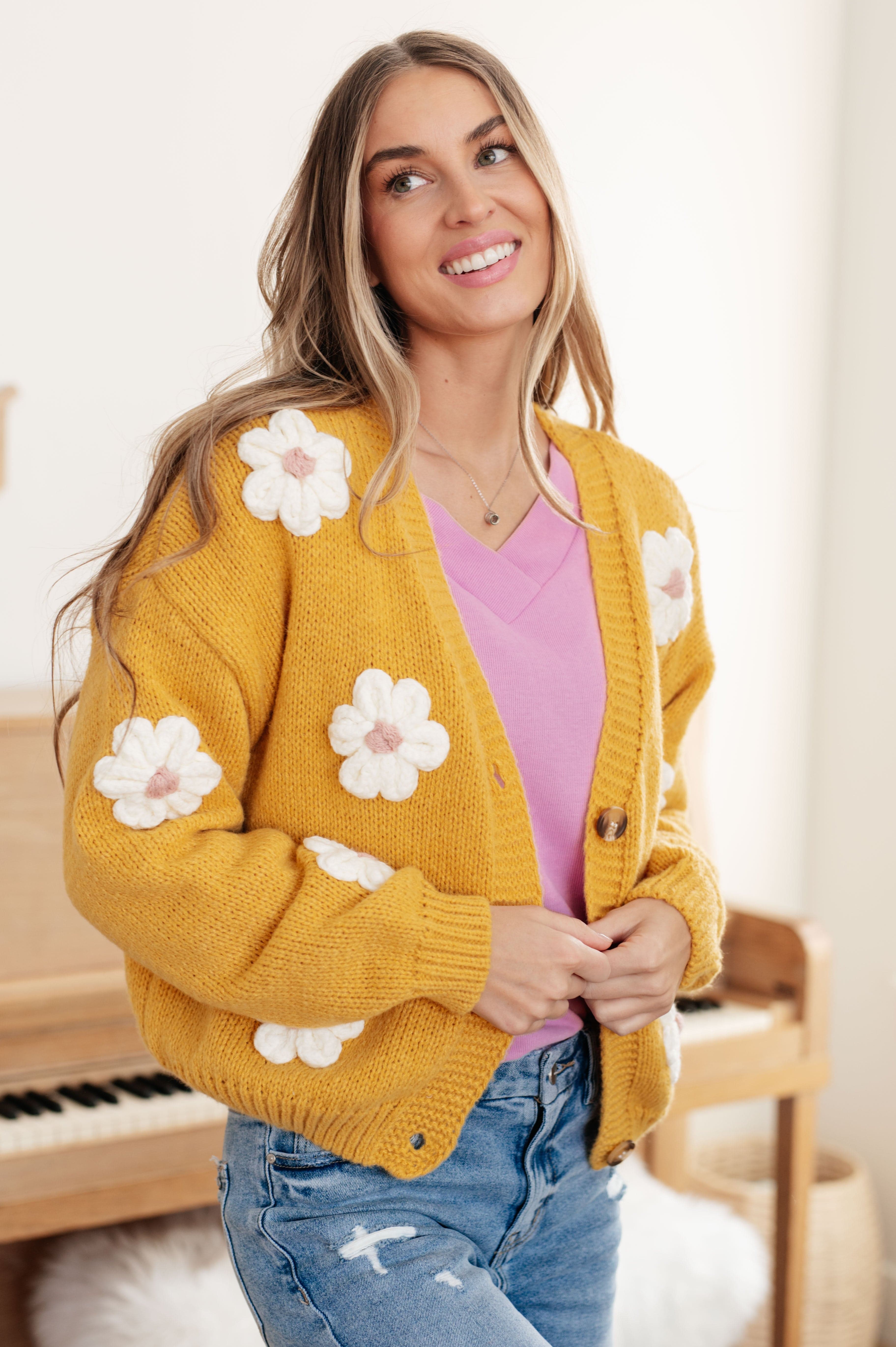 You're Enough Floral Cardigan-Womens-Stay Foxy Boutique, Florissant, Missouri