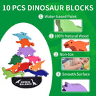 10 pcs Wooden Animal Balance Dinosaurs Blocks for Toddlers-Stay Foxy Boutique, Florissant, Missouri