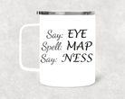 Eye Map Ness Black Mug /Wine Cup-Stay Foxy Boutique, Florissant, Missouri