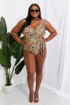 Marina West Swim Full Size Float On Ruffle Faux Wrap One-Piece in Leopard-Stay Foxy Boutique, Florissant, Missouri