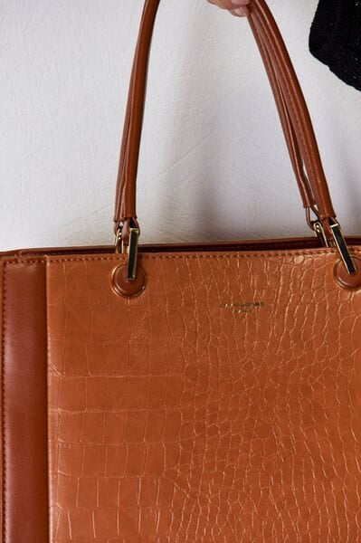 David Jones Texture PU Leather Handbag-Stay Foxy Boutique, Florissant, Missouri