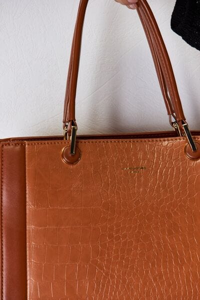 David Jones Texture PU Leather Handbag-Stay Foxy Boutique, Florissant, Missouri