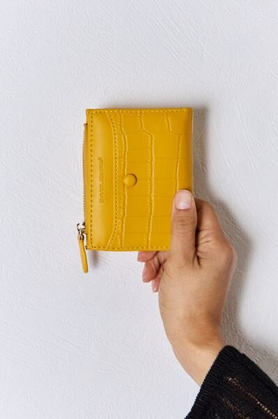 David Jones Texture PU Leather Mini Wallet-Stay Foxy Boutique, Florissant, Missouri