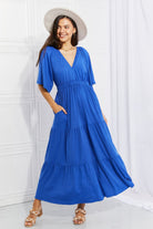 Culture Code Full Size My Muse Flare Sleeve Tiered Maxi Dress-Stay Foxy Boutique, Florissant, Missouri