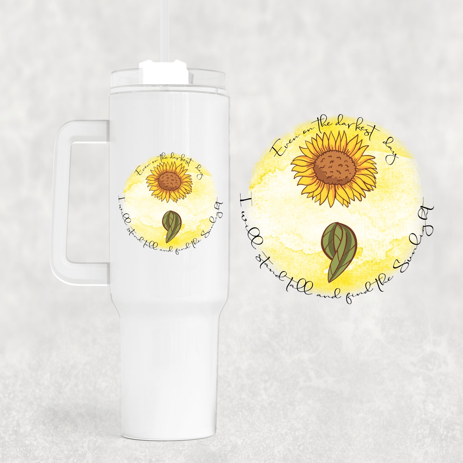 Even On The Darkest 40 oz Tumbler-Stay Foxy Boutique, Florissant, Missouri