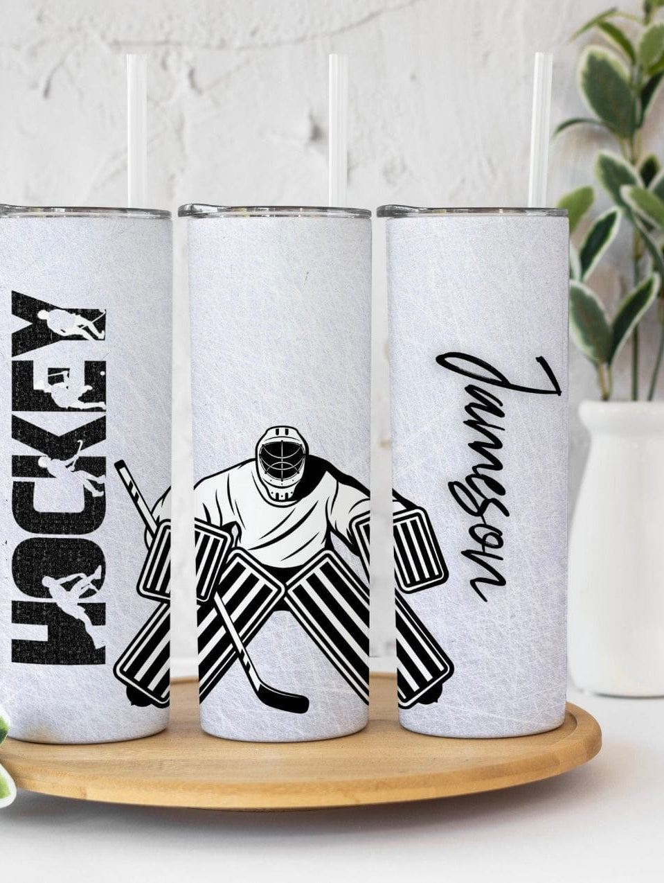 Hockey *Can Add Name* Tumbler-Drinkware-Stay Foxy Boutique, Florissant, Missouri