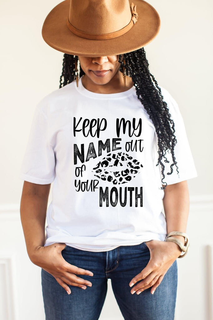Keep My Name Graphic T-Graphic T-Stay Foxy Boutique, Florissant, Missouri