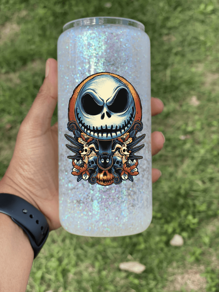 King Snow Globe Glass Cup-Drinkware-Stay Foxy Boutique, Florissant, Missouri