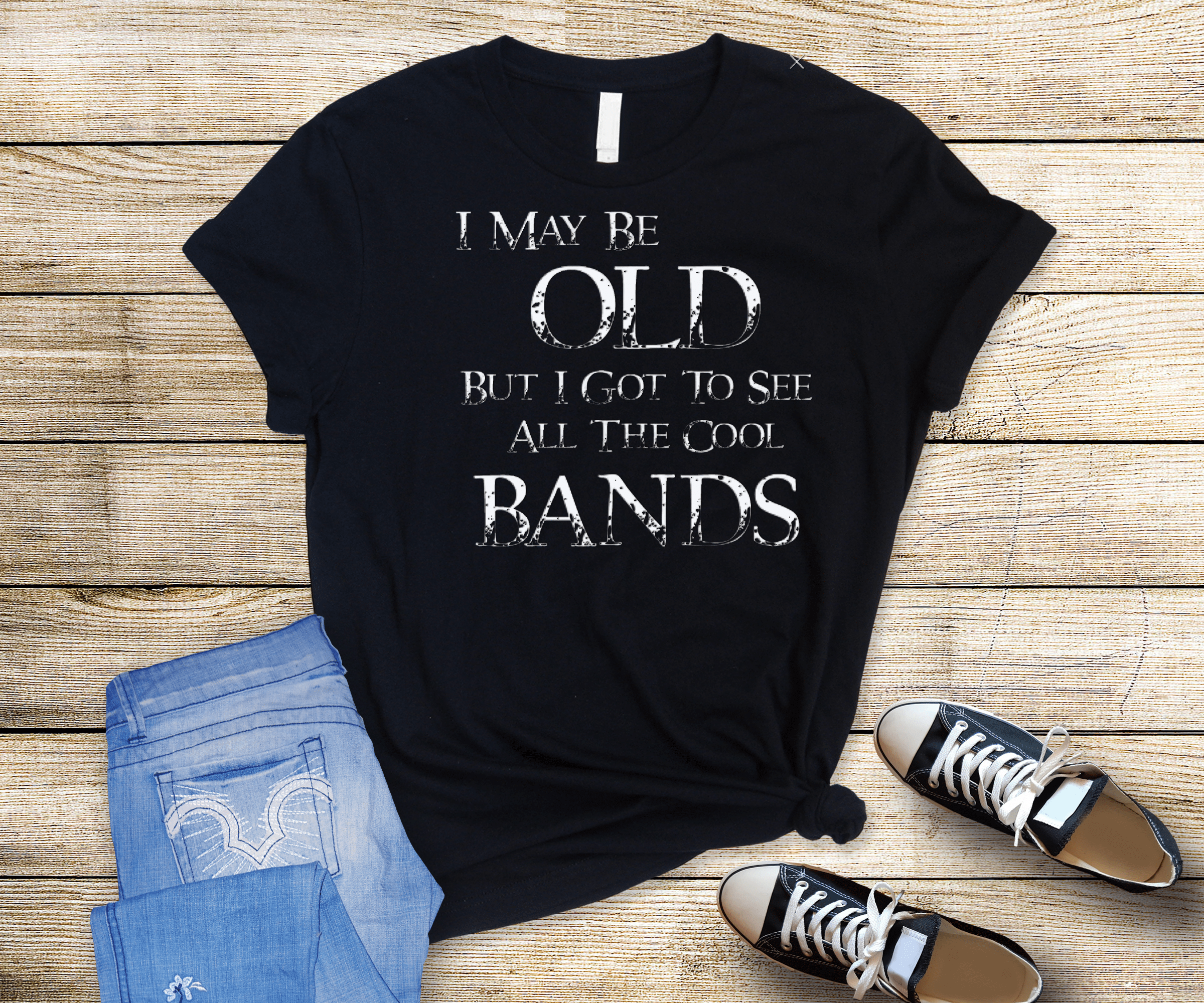 I May Be Old Graphic T-Graphic T-Stay Foxy Boutique, Florissant, Missouri