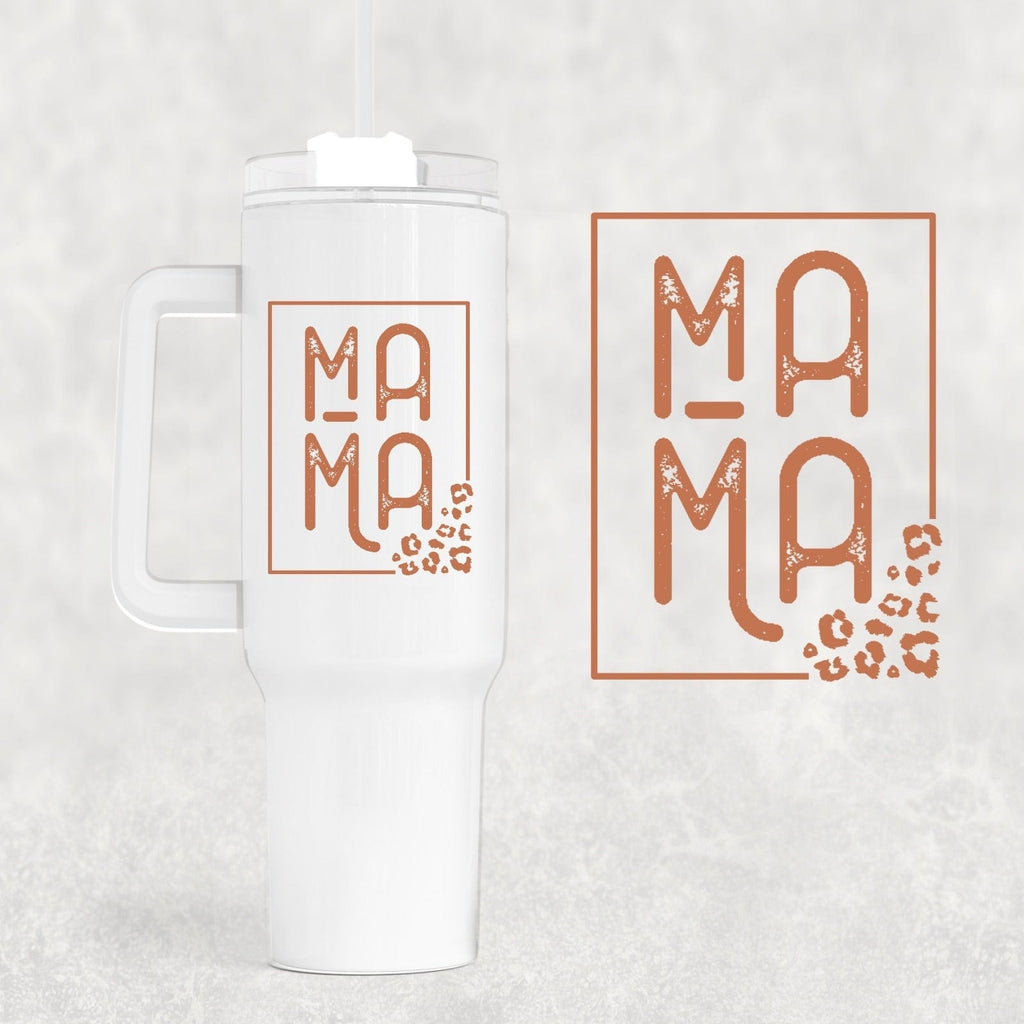 Mama Stacked 40 oz Tumbler-Stay Foxy Boutique, Florissant, Missouri