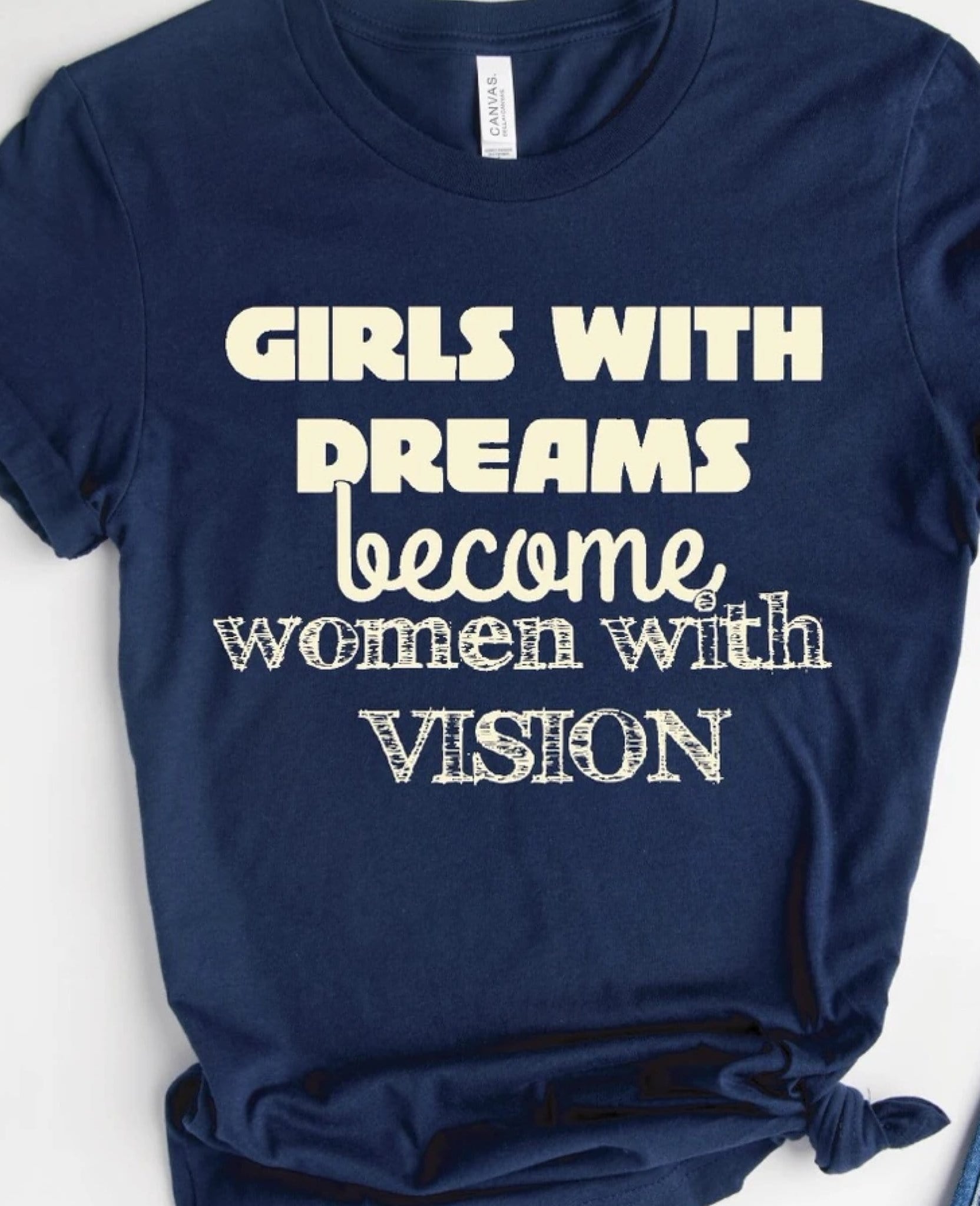 YOUTH: Girls With Dreams Graphic T #285-Graphic T-Stay Foxy Boutique, Florissant, Missouri