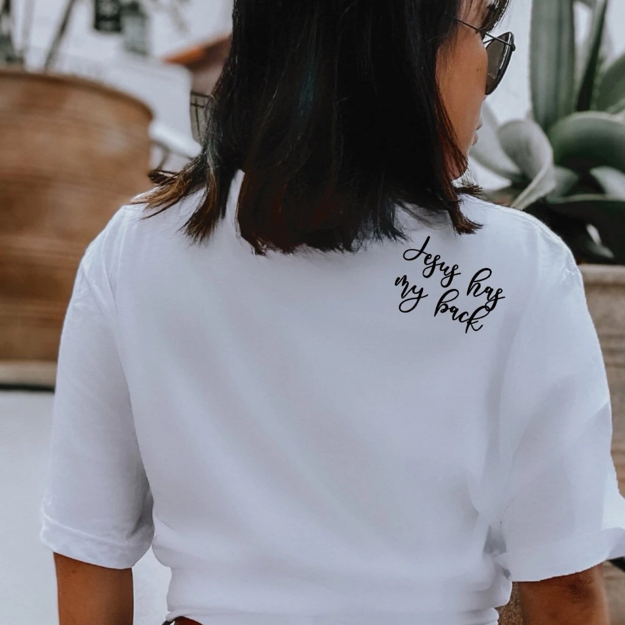 Jesus Has My Back Graphic T #271-Graphic T-Stay Foxy Boutique, Florissant, Missouri