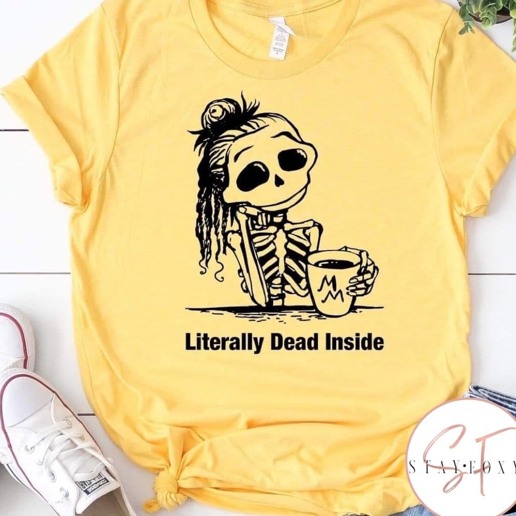 Dead Inside Graphic T #125-Graphic T-Stay Foxy Boutique, Florissant, Missouri