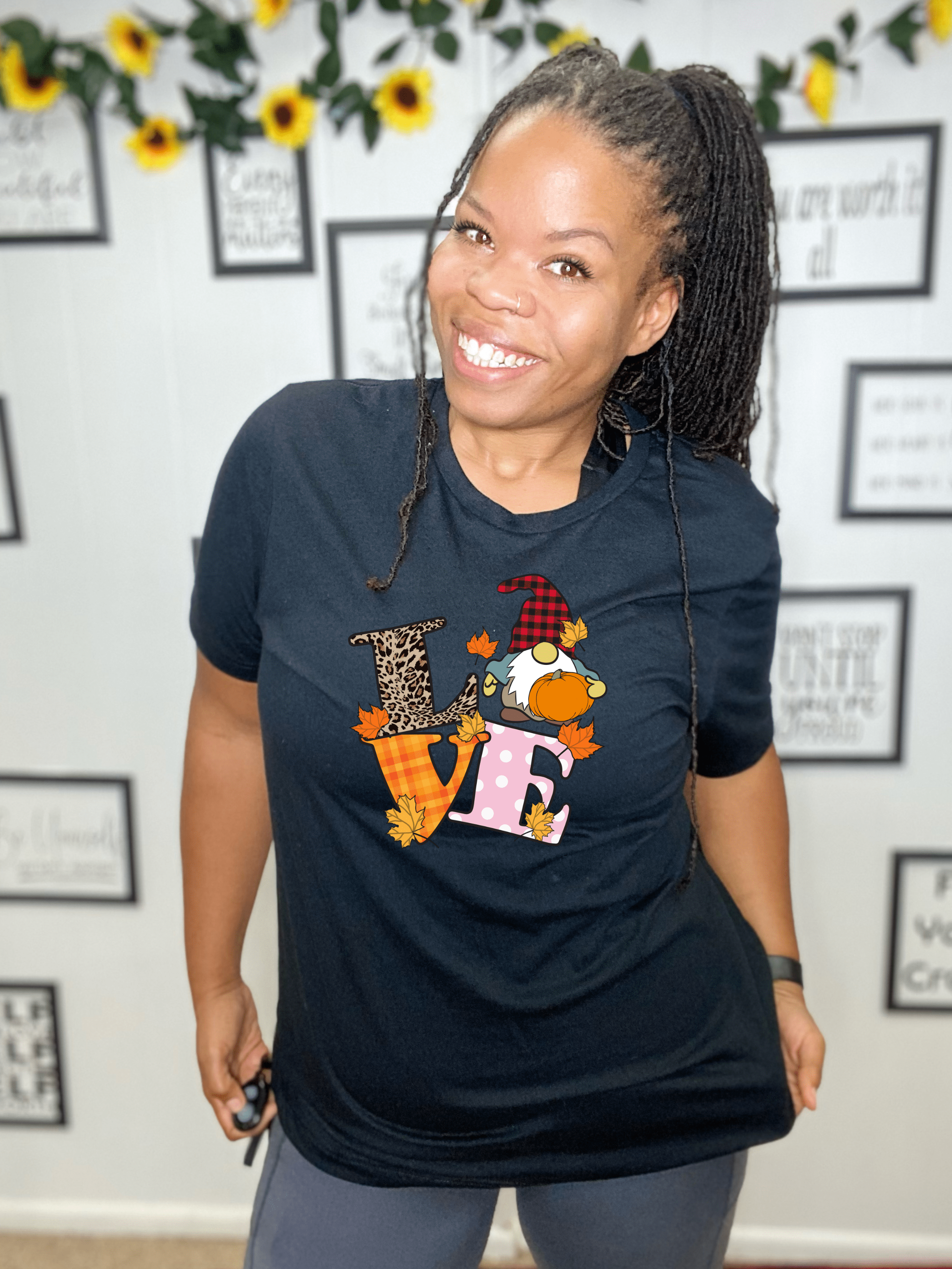 LOve Fall Graphic T-Graphic T-Stay Foxy Boutique, Florissant, Missouri