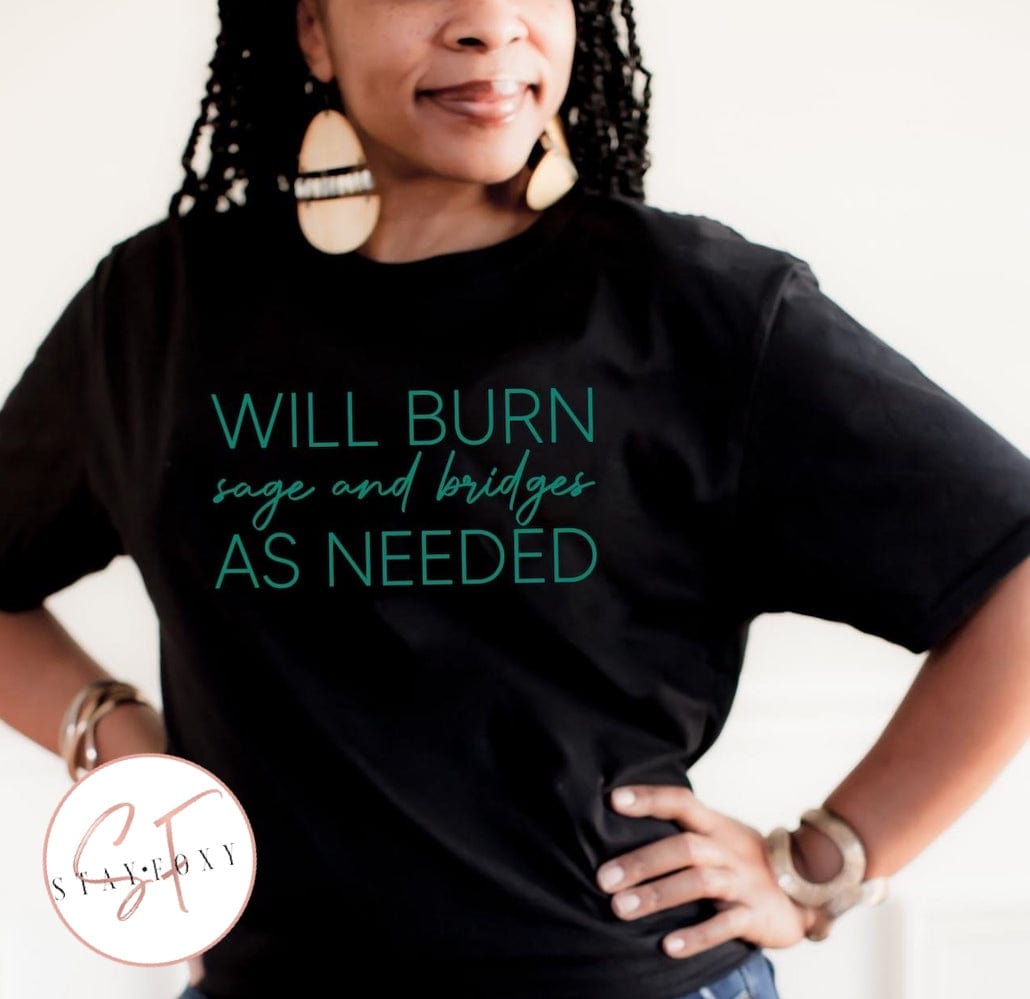 Will Burn Sage Graphic T #312-Graphic T-Stay Foxy Boutique, Florissant, Missouri