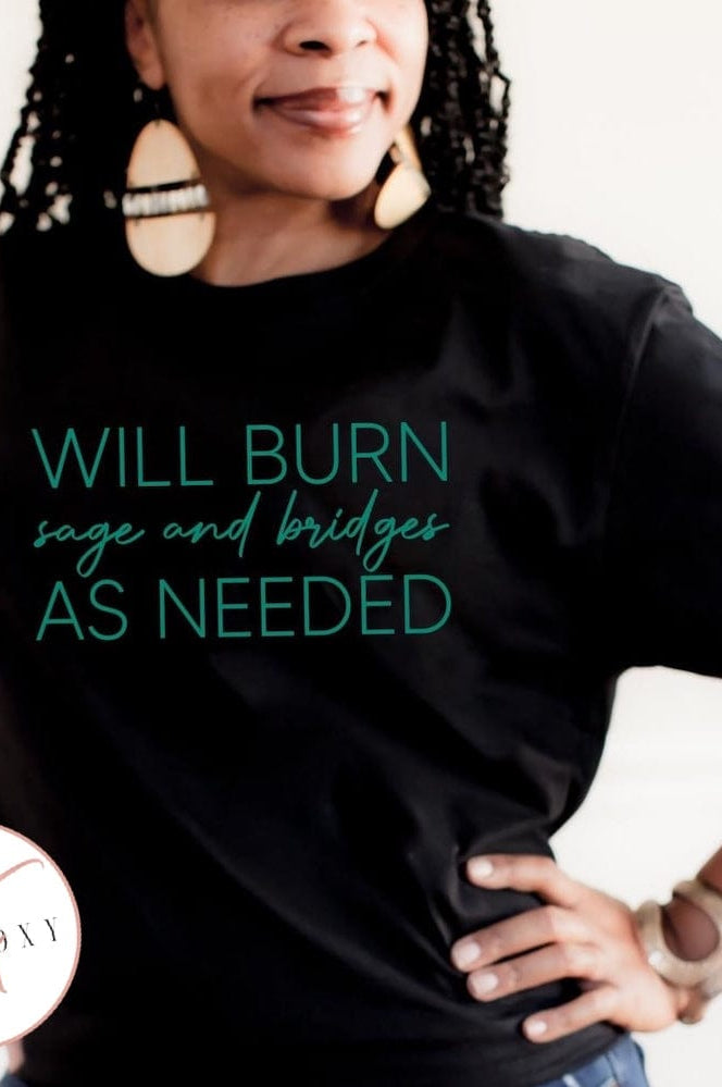 Will Burn Sage Graphic T #312-Graphic T-Stay Foxy Boutique, Florissant, Missouri