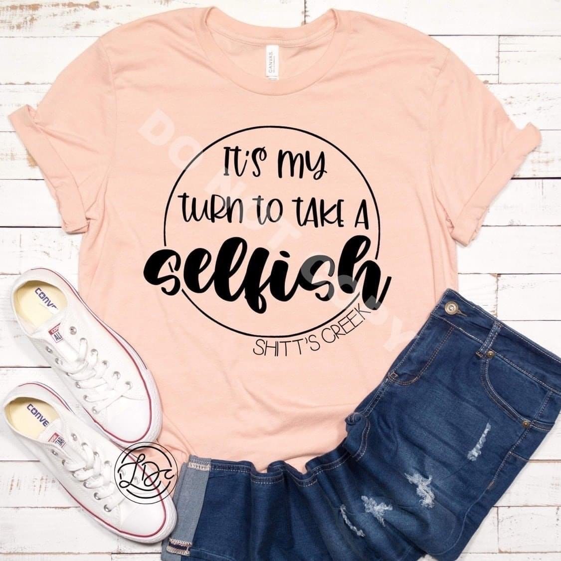 Take A Selfish Graphic T #184-Graphic T-Stay Foxy Boutique, Florissant, Missouri