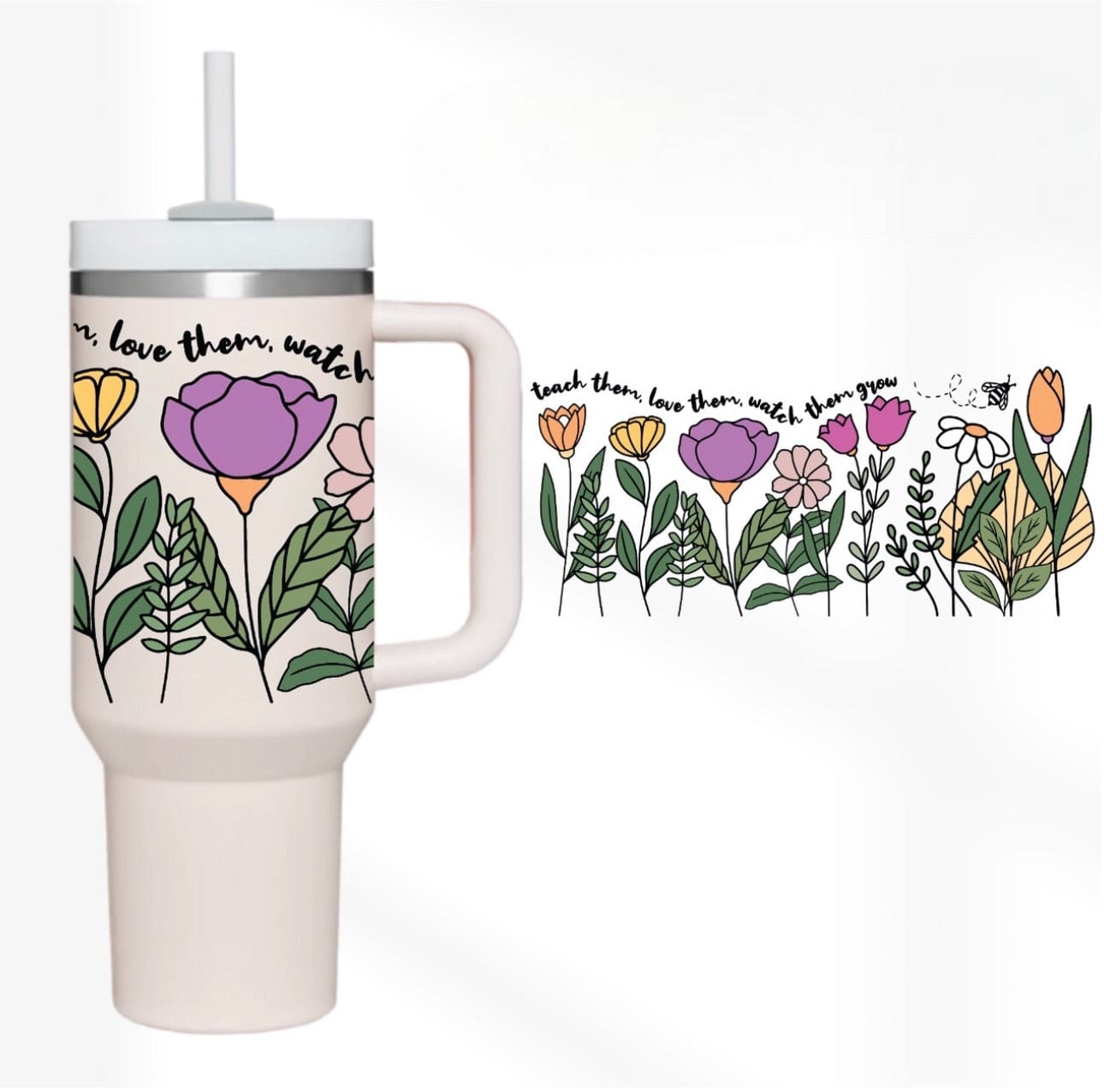 Bloom 40 oz Tumbler-Stay Foxy Boutique, Florissant, Missouri