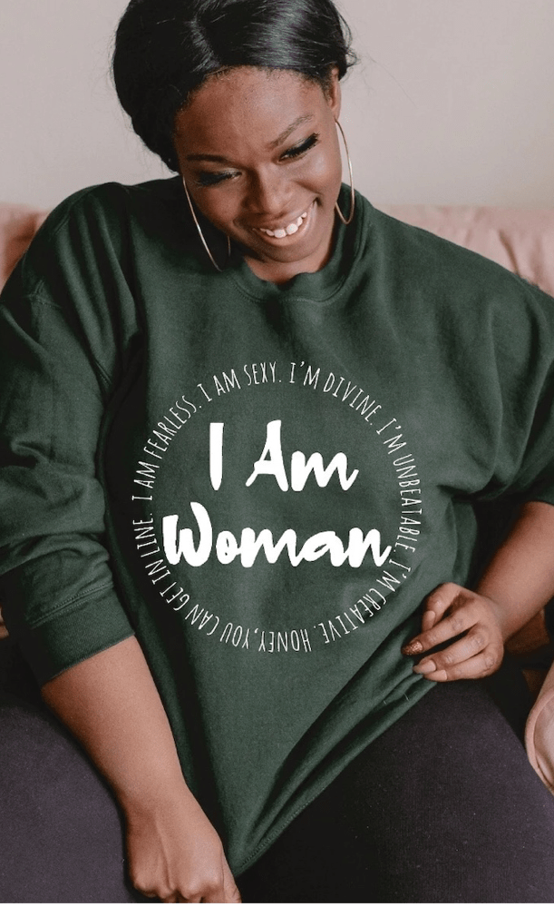 I Am Woman Graphic T #322-Graphic T-Stay Foxy Boutique, Florissant, Missouri