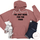 Here for Food Graphic T #124-Graphic T-Stay Foxy Boutique, Florissant, Missouri