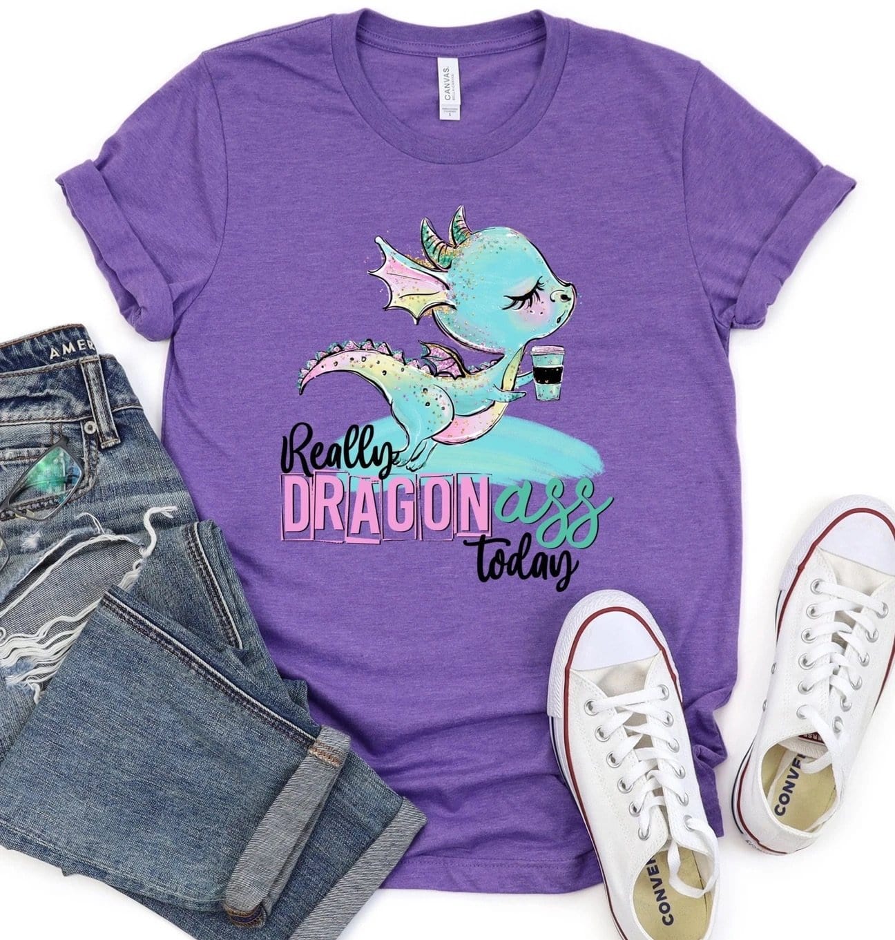 Really Dragon Ass Today Graphic T #208-Graphic T-Stay Foxy Boutique, Florissant, Missouri