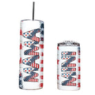 Mama/Mini Red White and Blue Tumbler-Stay Foxy Boutique, Florissant, Missouri