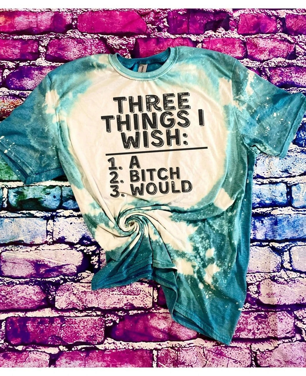 Three Things I Wish: Graphic T #270-Graphic T-Stay Foxy Boutique, Florissant, Missouri