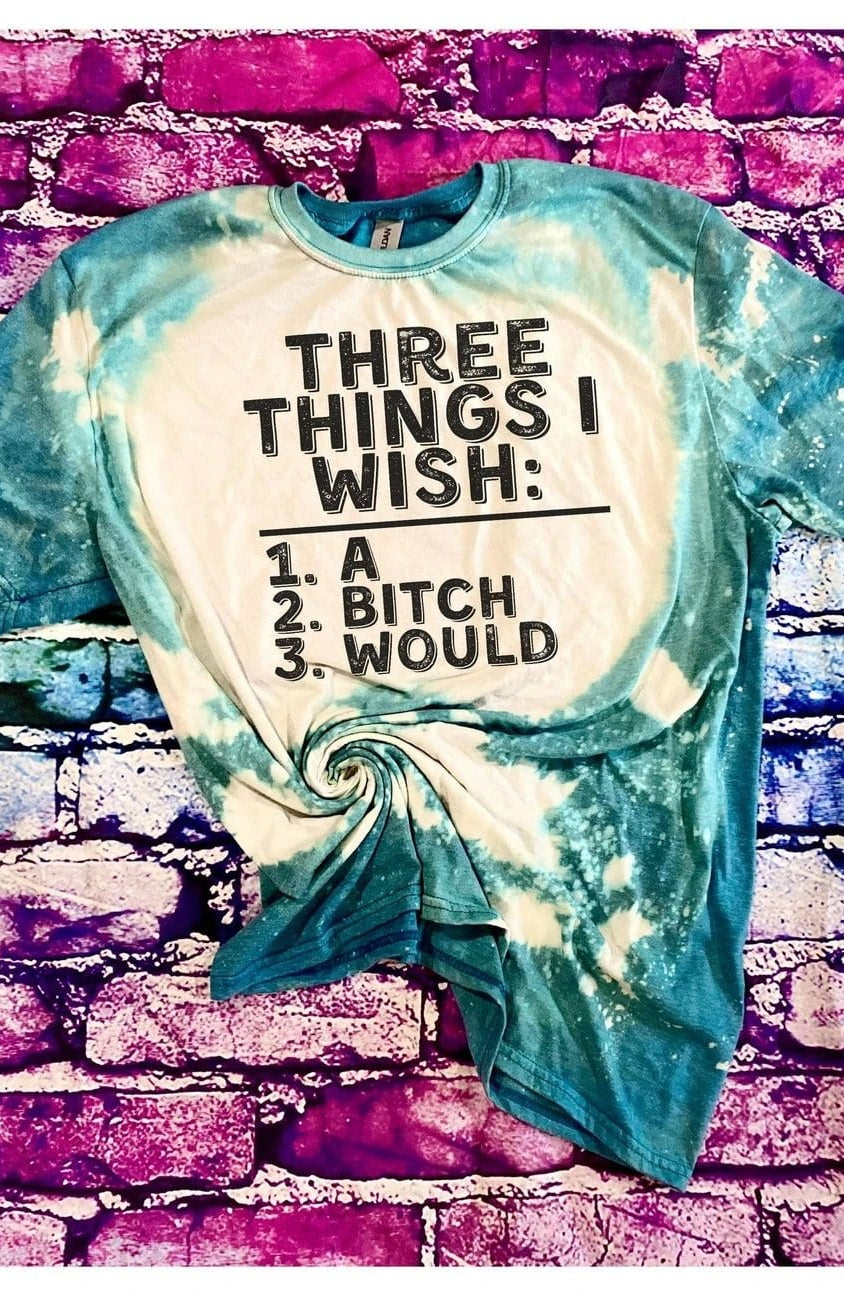 Three Things I Wish: Graphic T #270-Graphic T-Stay Foxy Boutique, Florissant, Missouri