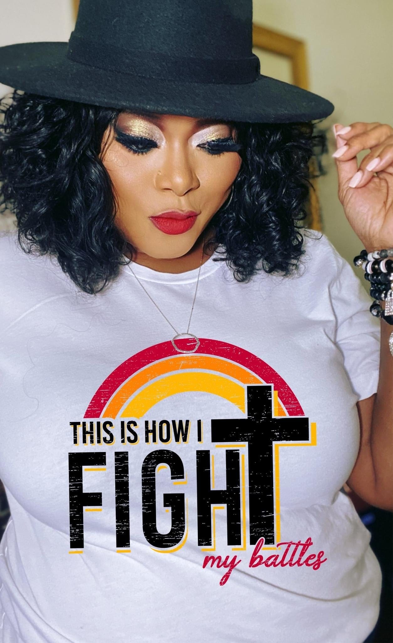 How I Fight Graphic T-Graphic T-Stay Foxy Boutique, Florissant, Missouri