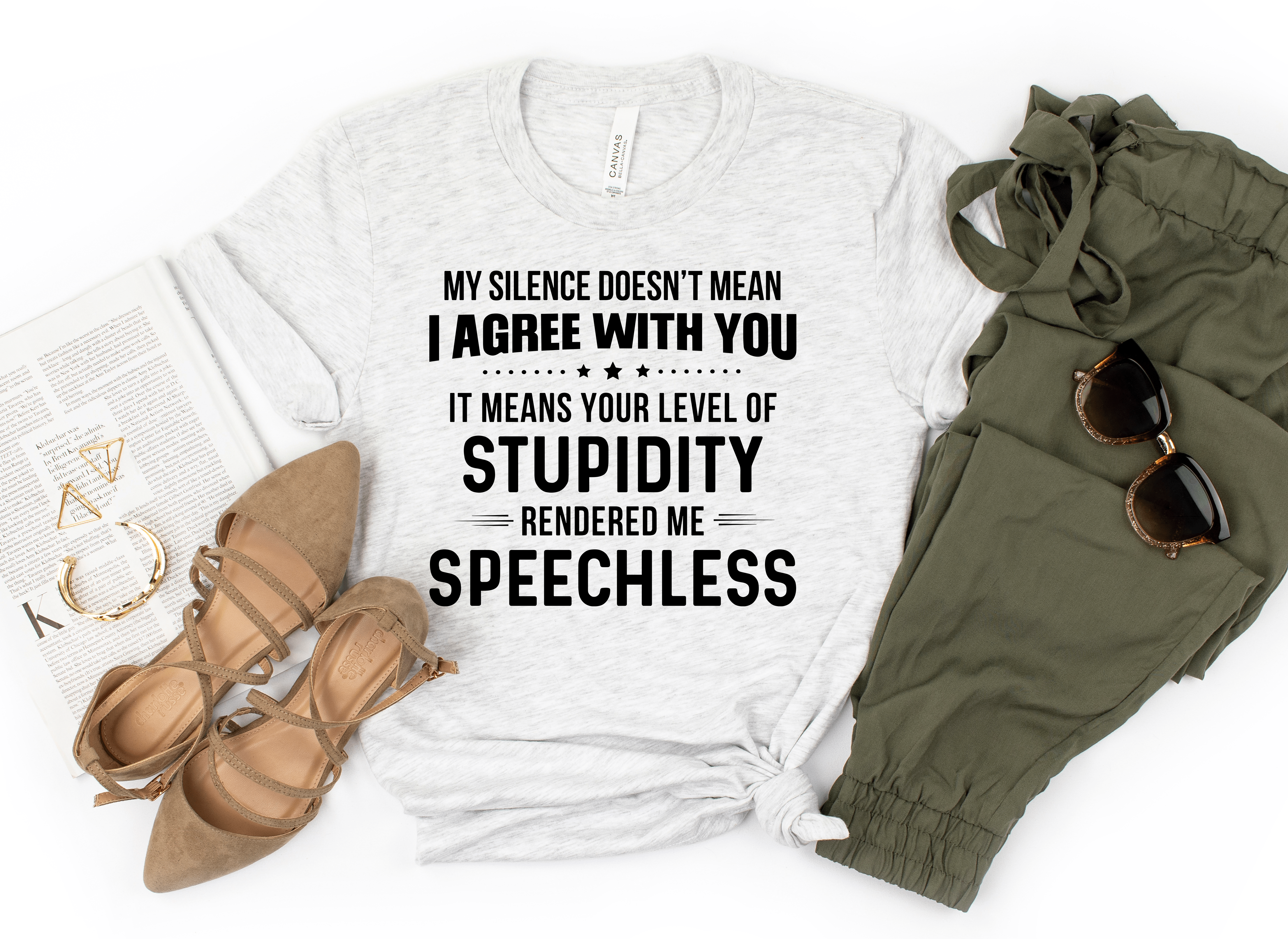 My Silence Graphic T-Graphic T-Stay Foxy Boutique, Florissant, Missouri
