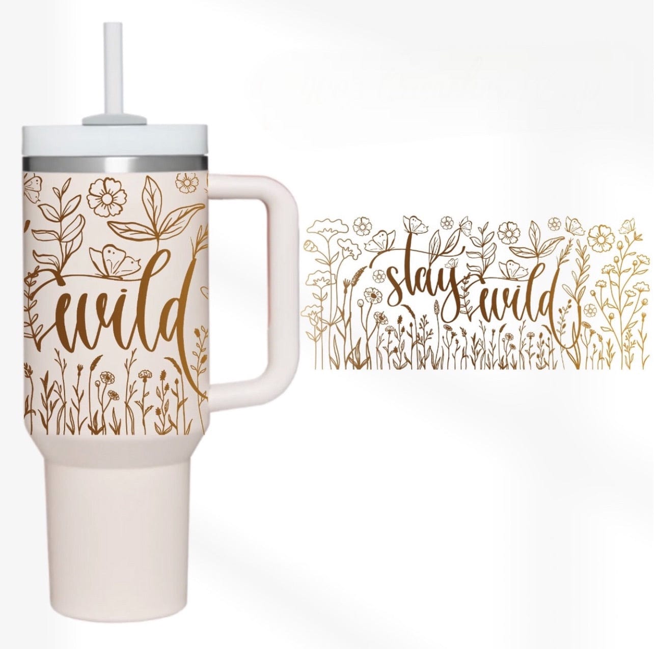 Stay Wild 40 oz Tumbler-Stay Foxy Boutique, Florissant, Missouri