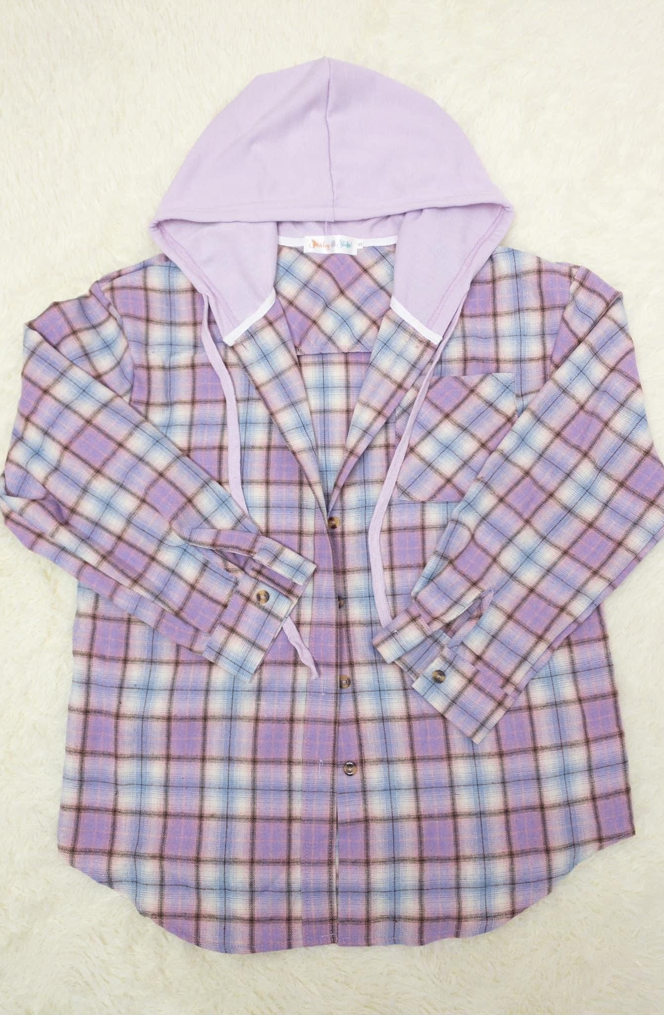 Sweep Me Up Plaid Jacket in Pastel-Womens-Stay Foxy Boutique, Florissant, Missouri