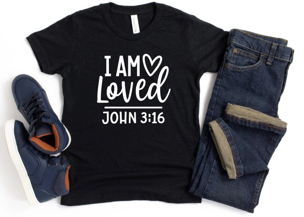 I am Loved Toddler and Kid Graphic T-Graphic T-Stay Foxy Boutique, Florissant, Missouri
