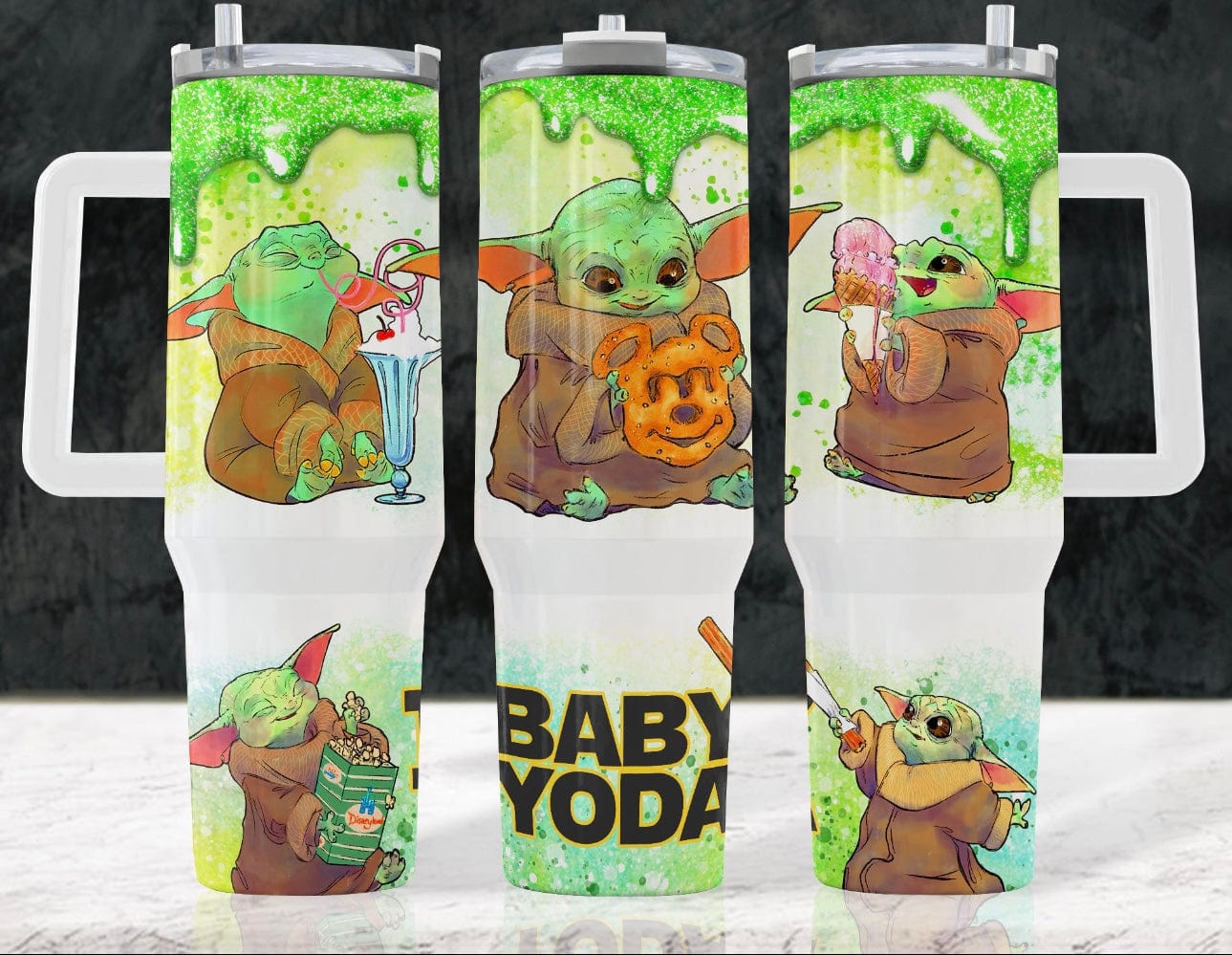 Baby Green Guy 40 oz Tumbler-Stay Foxy Boutique, Florissant, Missouri