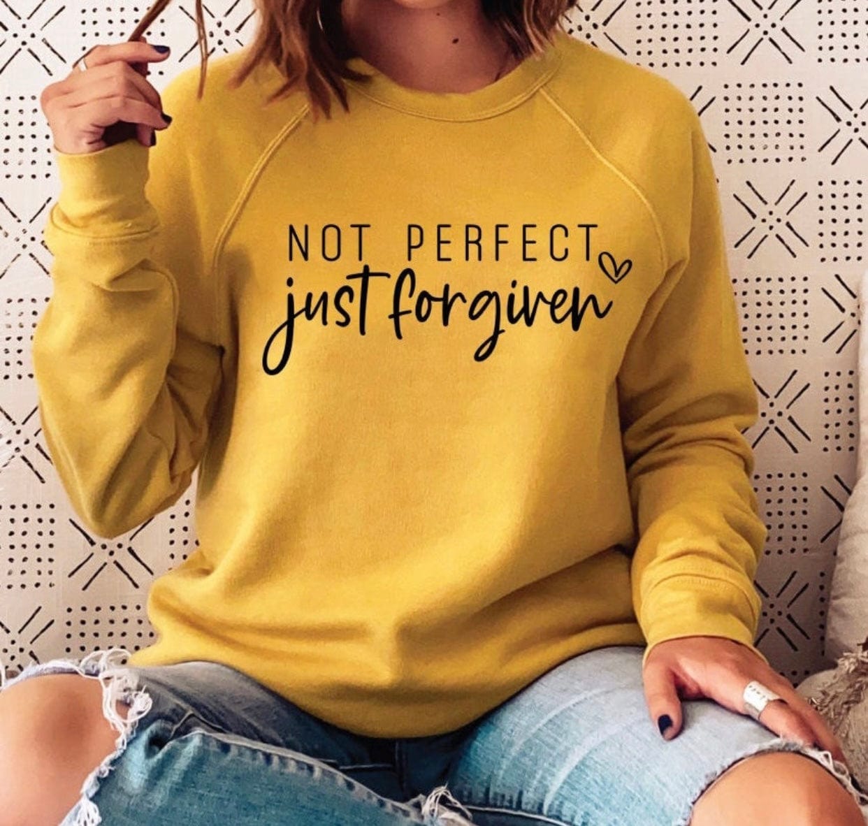 Not Perfect Graphic T-Graphic Tee-Stay Foxy Boutique, Florissant, Missouri