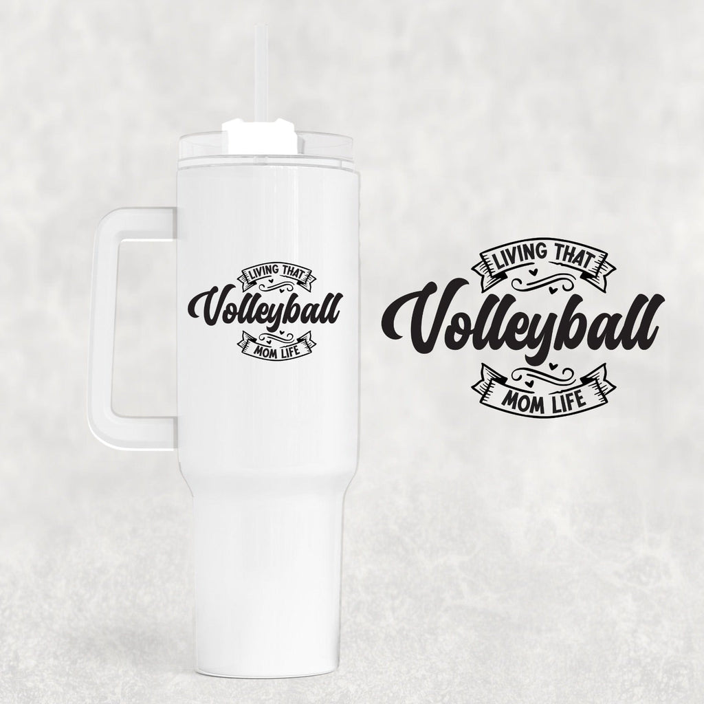 Volleyball 40 oz Tumbler-Stay Foxy Boutique, Florissant, Missouri