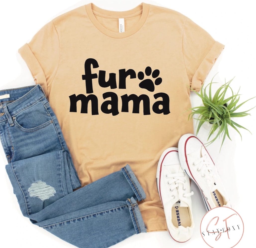 Fur Mama Graphic T #324-Graphic T-Stay Foxy Boutique, Florissant, Missouri