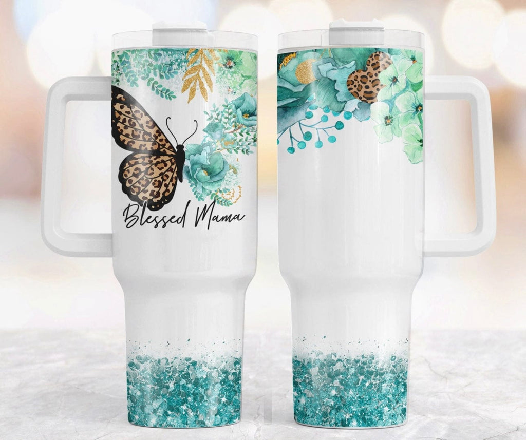 Blessed Mama 40 oz Tumbler-Stay Foxy Boutique, Florissant, Missouri