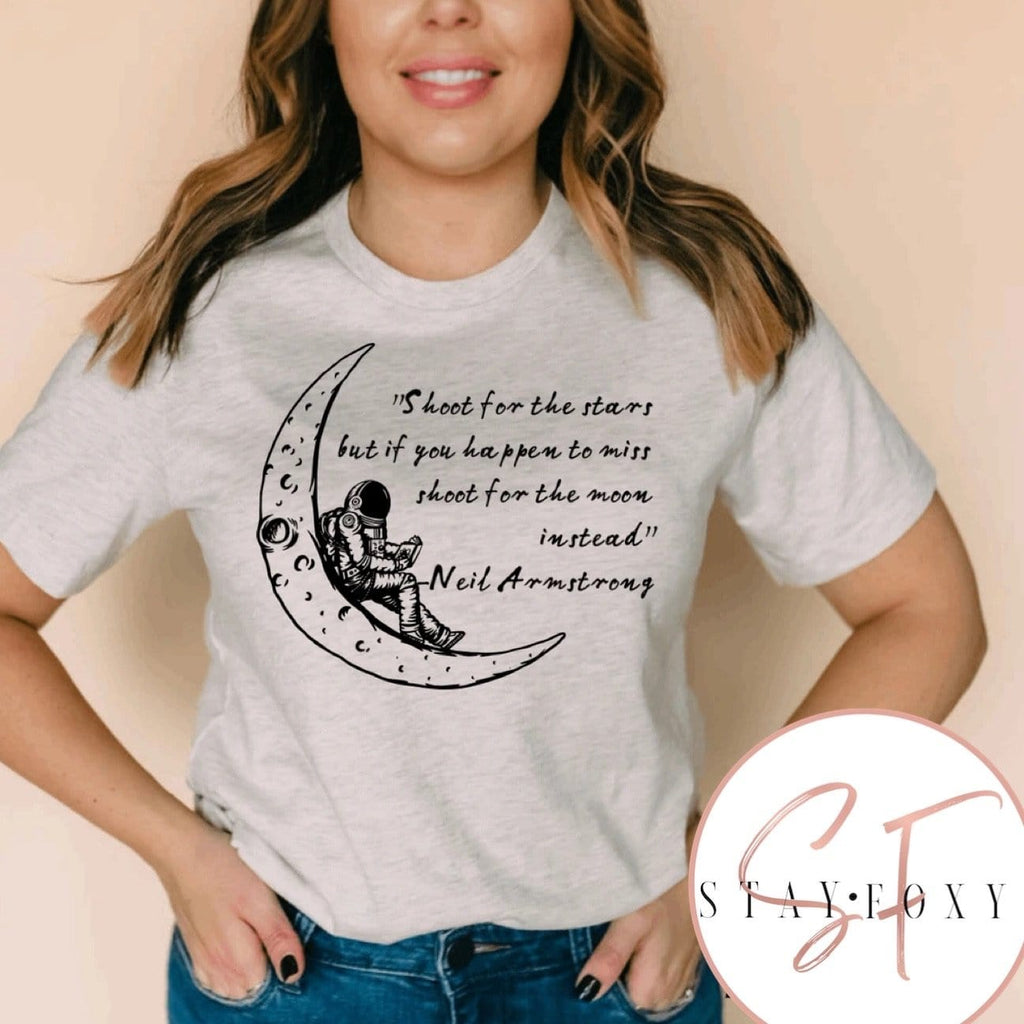 Shoot for the stars Graphic T #115-Graphic T-Stay Foxy Boutique, Florissant, Missouri