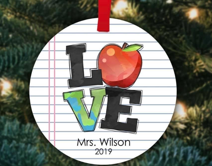 Teacher Ornament-Stay Foxy Boutique, Florissant, Missouri