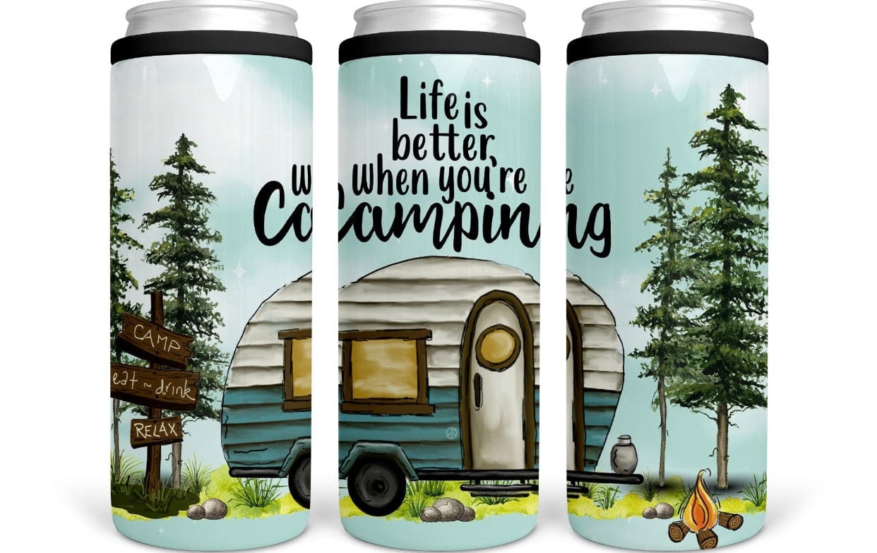 Life Is Better CAN COOLER-Stay Foxy Boutique, Florissant, Missouri
