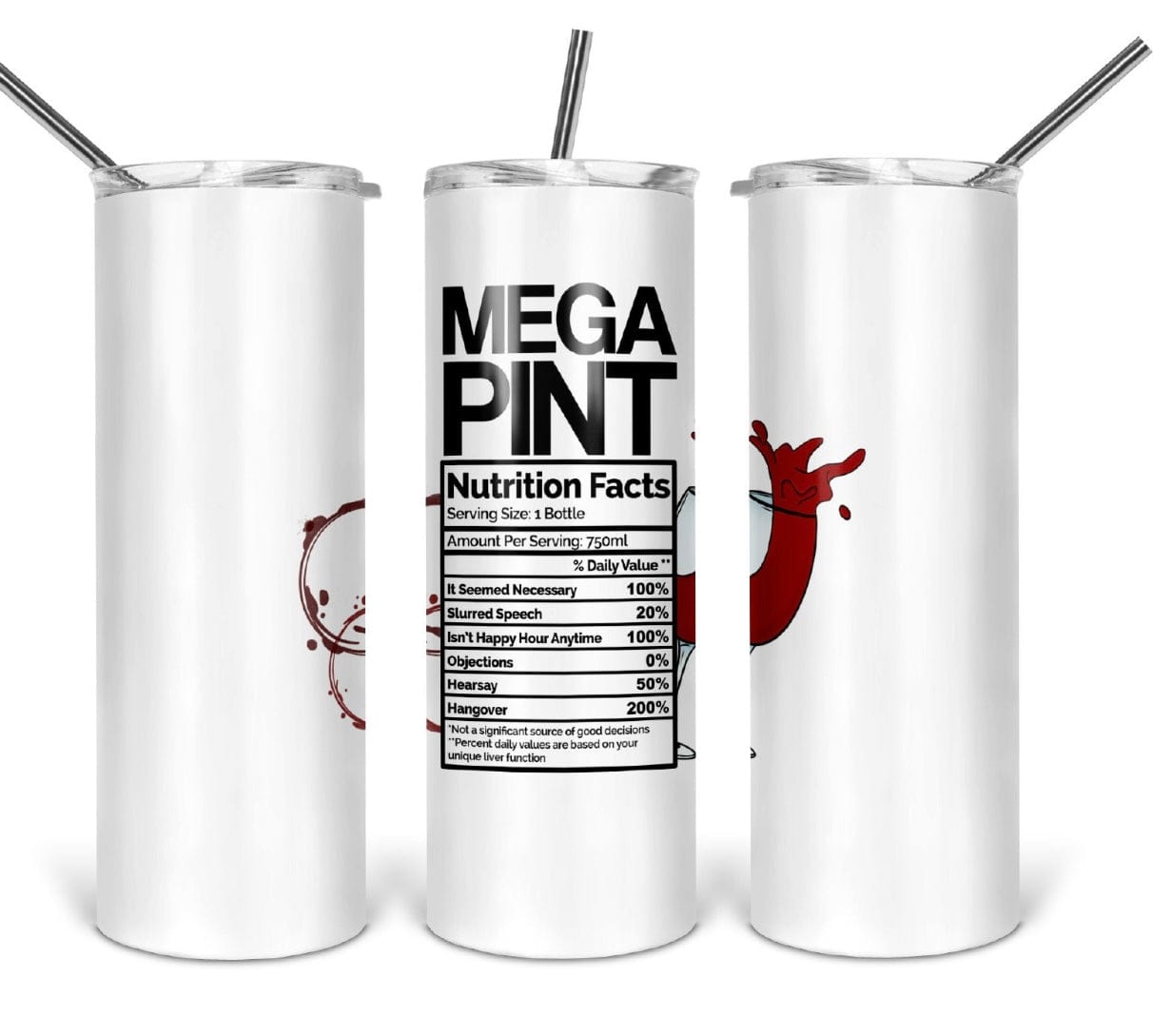 Nutritional Facts Tumbler-Stay Foxy Boutique, Florissant, Missouri