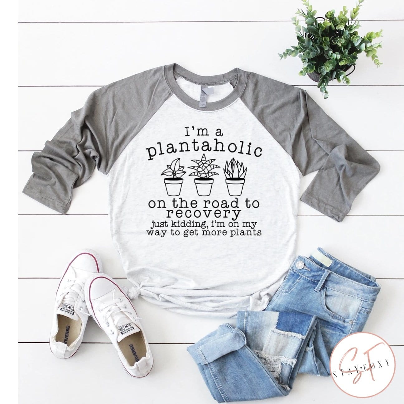 I'm A Plantaholic Graphic T #224-Graphic T-Stay Foxy Boutique, Florissant, Missouri