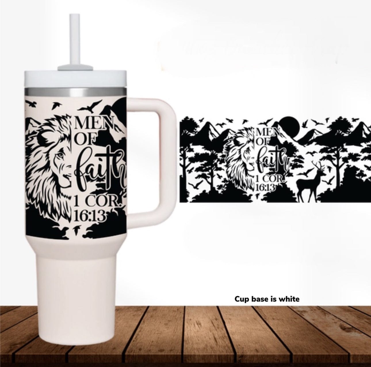 Men Of Faith 40 oz Tumbler-Stay Foxy Boutique, Florissant, Missouri