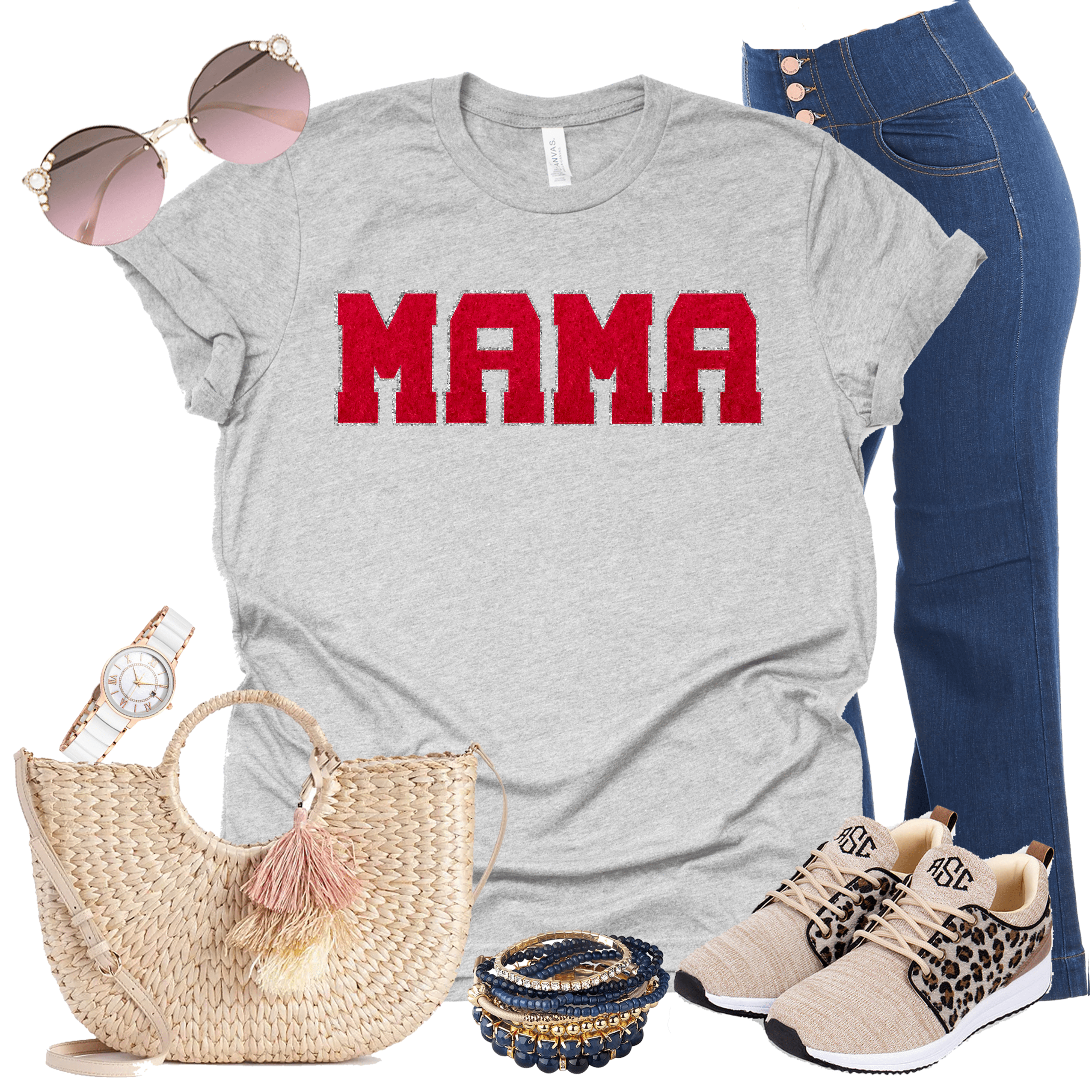 Mama Letterman Graphic T-Graphic T-Stay Foxy Boutique, Florissant, Missouri