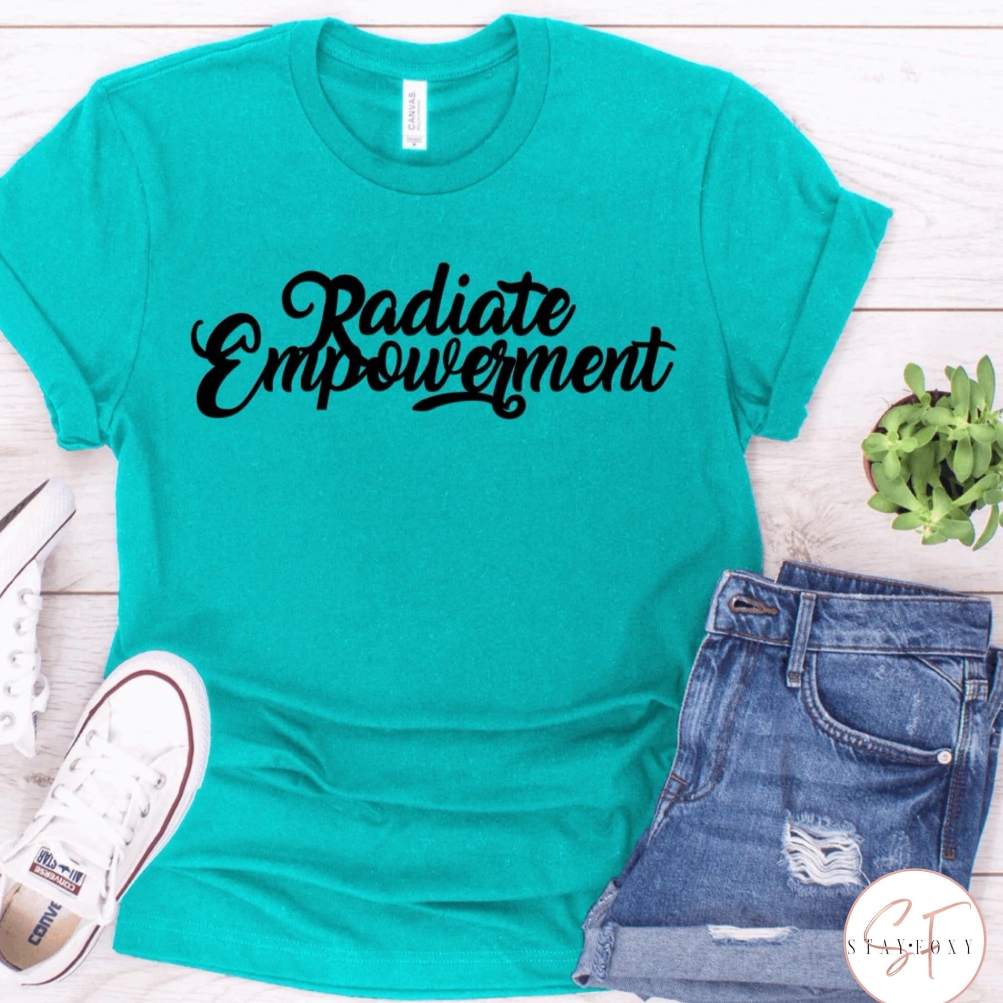 Radiate Empowerment Graphic T #253-Graphic T-Stay Foxy Boutique, Florissant, Missouri
