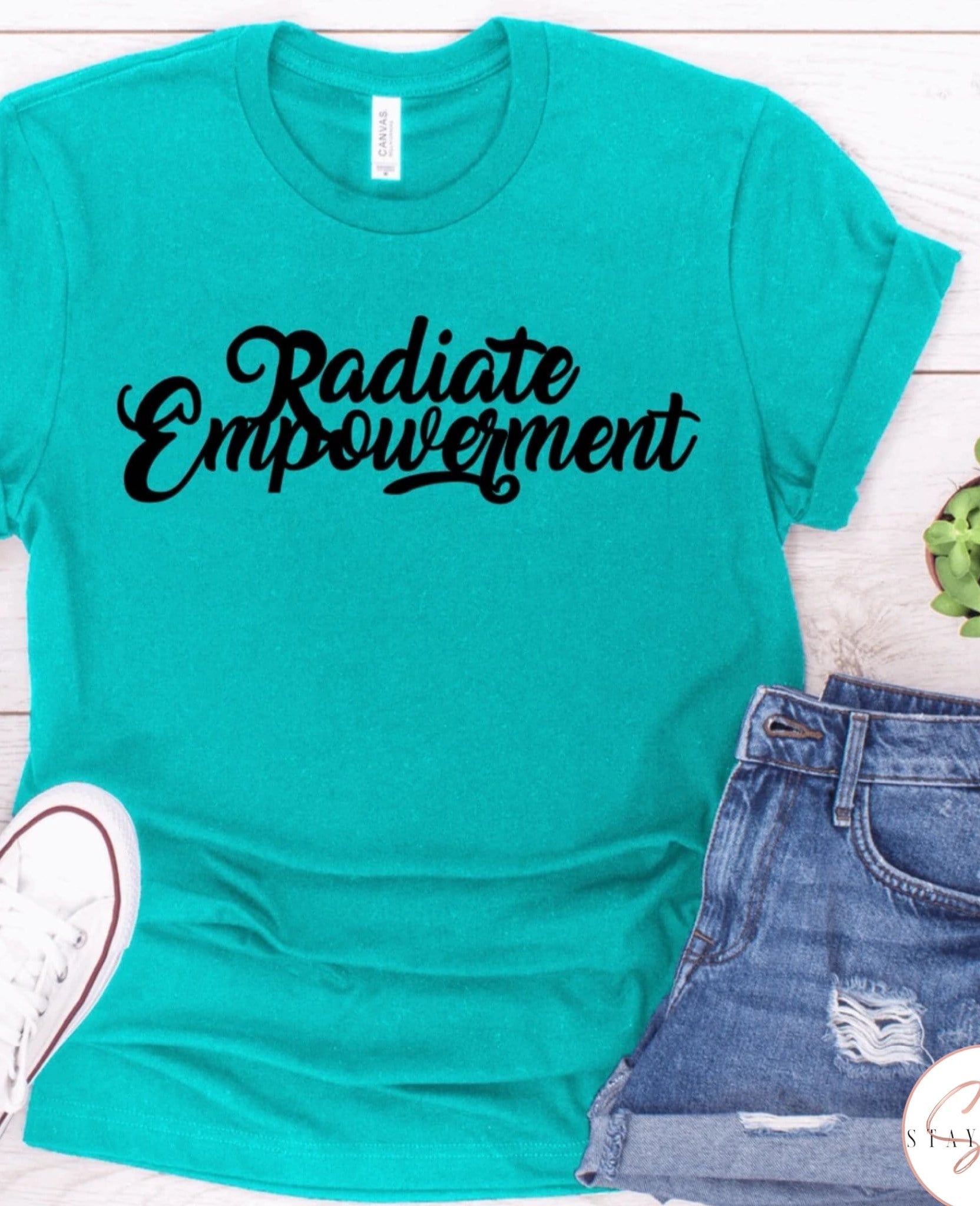 Radiate Empowerment Graphic T #253-Graphic T-Stay Foxy Boutique, Florissant, Missouri