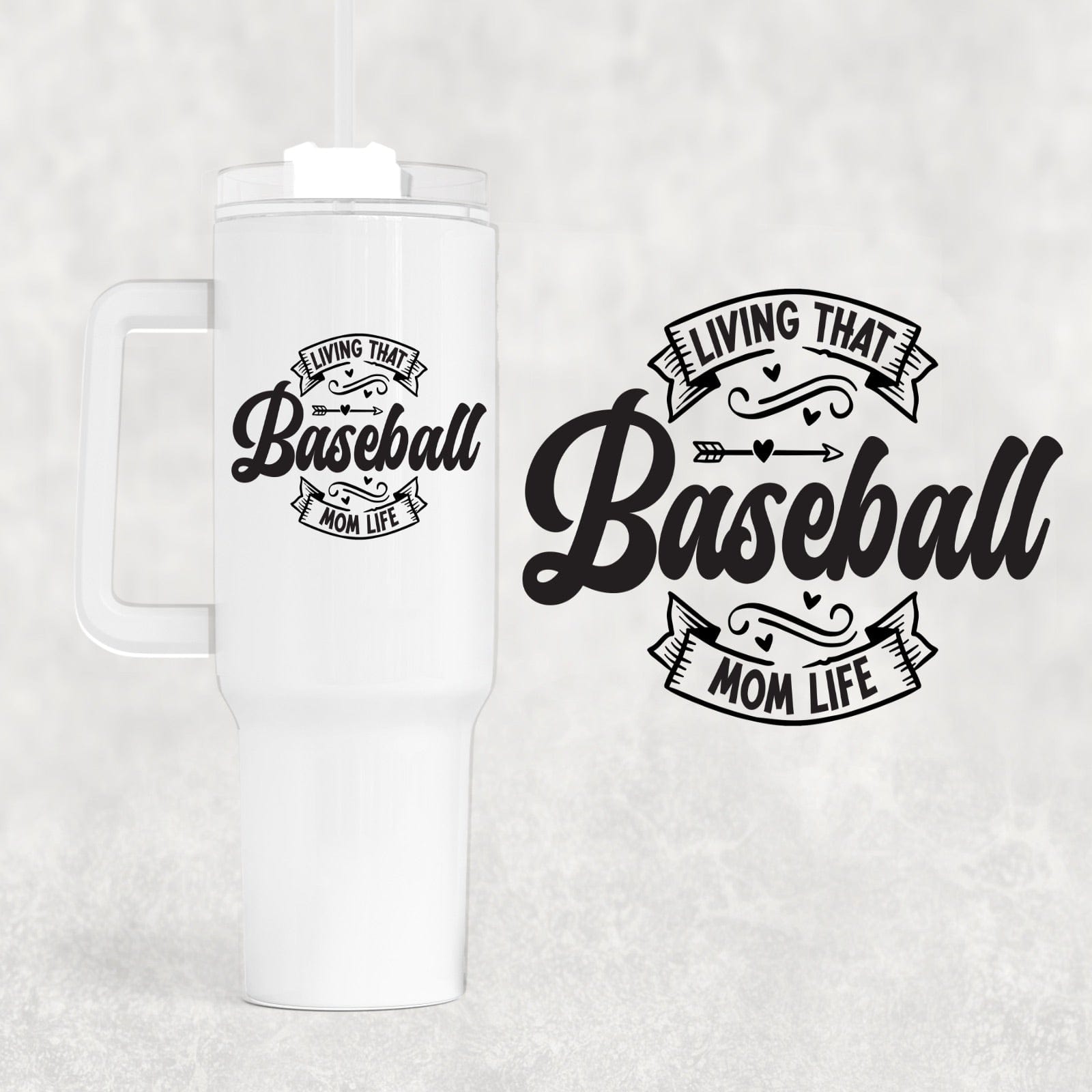 Baseball 40 oz Tumbler-Stay Foxy Boutique, Florissant, Missouri