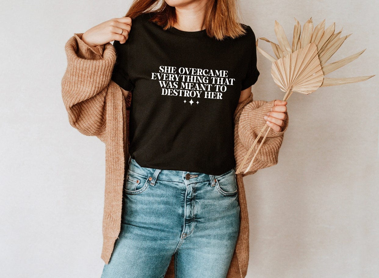 She Overcame Graphic T-Graphic T-Stay Foxy Boutique, Florissant, Missouri